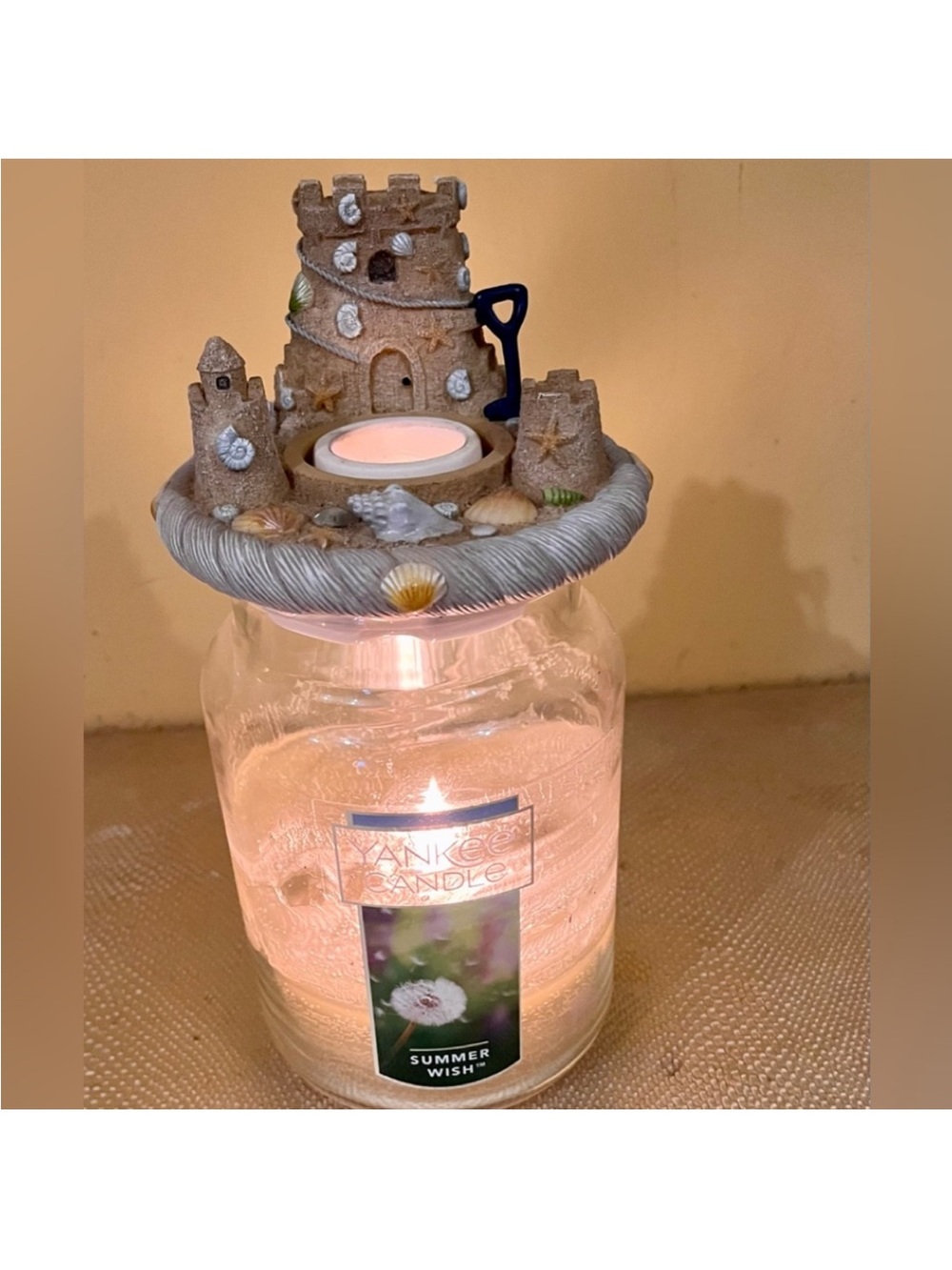 Yankee Candle Sandcastle Jar Topper